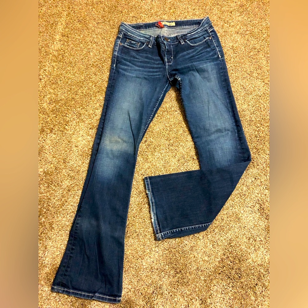 BKE Jeans Womens Madison Bootcut Medium Blue low rise bootcut 32x32 READ!
